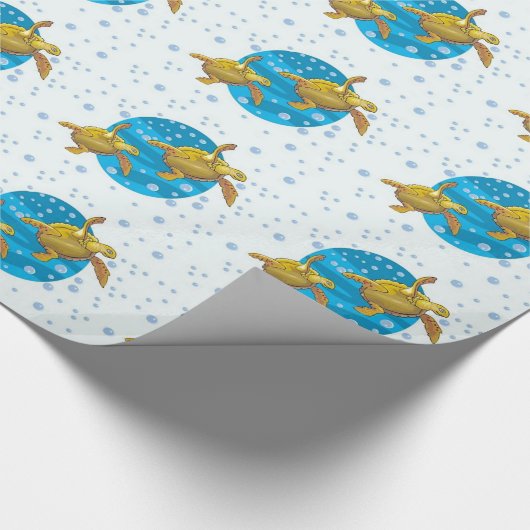 Zee, schildpad cadeaupapier (Hoek)