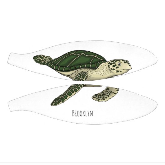 Zee schildpad cartoon basketbal (Panelen)