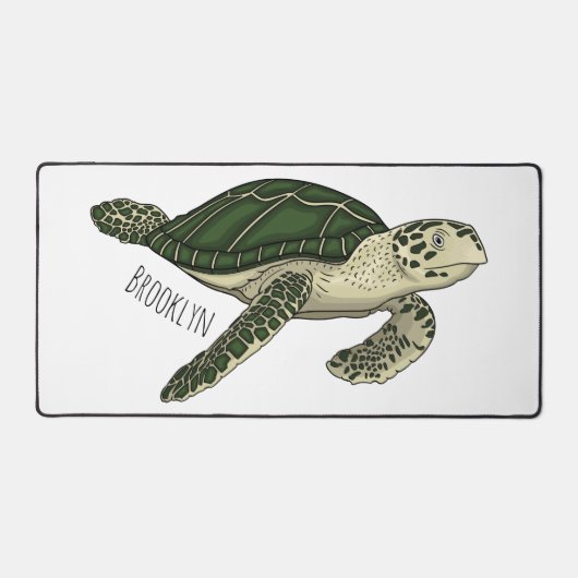 Zee schildpad cartoon bureaumat (Voorkant)