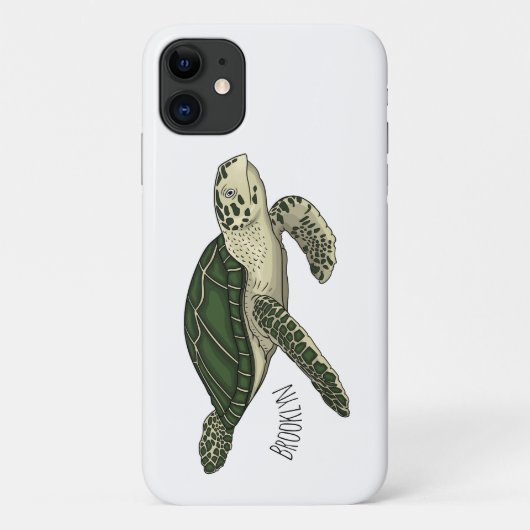 Zee schildpad cartoon Case-Mate iPhone case (Achterkant)
