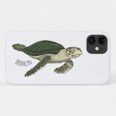 Zee schildpad cartoon Case-Mate iPhone case (Achterkant (horizontaal))