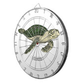 Zee schildpad cartoon dartbord (Voorkant Rechts)