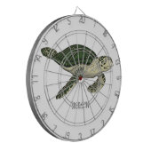 Zee schildpad cartoon dartbord (Voorkant Links)