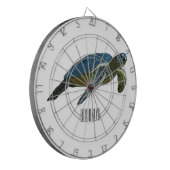 Zee schildpad cartoon dartbord (Voorkant Links)