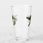 Zee schildpad cartoon glas (Links)