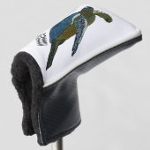 Zee schildpad cartoon golfheadcover (3/4 voorkant)