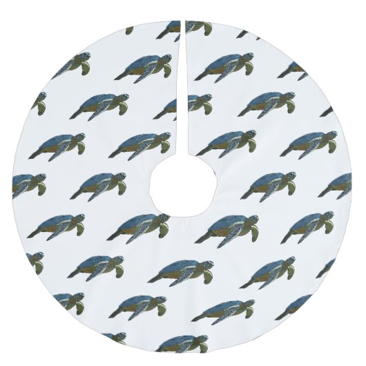 Zee schildpad cartoon kerstboom rok (Voorkant)