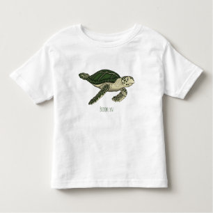 Zee schildpad cartoon kinder shirts