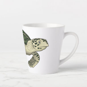 Zee schildpad cartoon latte mok