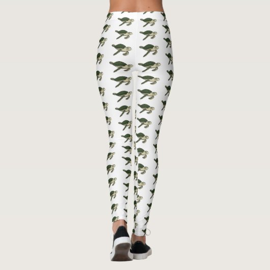 Zee schildpad cartoon leggings (Achterkant)