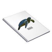 Zee schildpad cartoon notitieboek (Rechterzijde)