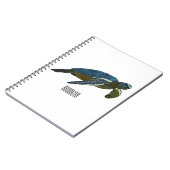 Zee schildpad cartoon notitieboek (Linkerzijde)