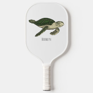 Zee schildpad cartoon pickleball paddle