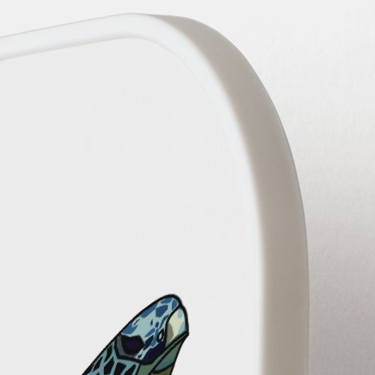 Zee schildpad cartoon pickleball paddle (Links Detail)