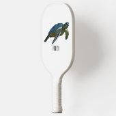 Zee schildpad cartoon pickleball paddle (Links)