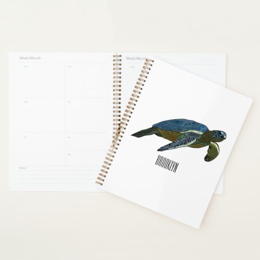 Zee schildpad cartoon planner (Display)