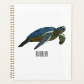 Zee schildpad cartoon planner (Voorkant)