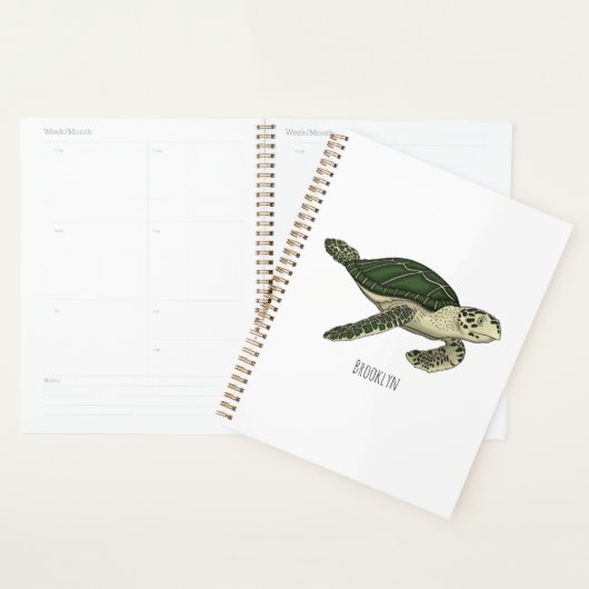 Zee schildpad cartoon planner (Display)