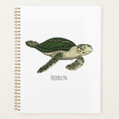 Zee schildpad cartoon planner (Voorkant)