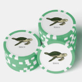 Zee schildpad cartoon poker chips (Opstapeling)