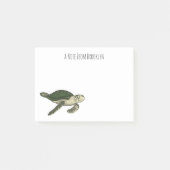 Zee schildpad cartoon post-it® notes (Voorkant)