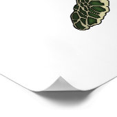 Zee schildpad cartoon poster (Hoek)