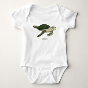 Zee schildpad cartoon romper