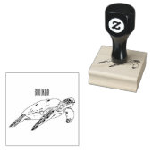 Zee schildpad cartoon rubberstempel (Gestempeld)