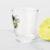 Zee schildpad cartoon shot glas (Rechts)