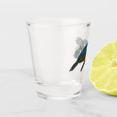 Zee schildpad cartoon shot glas (Links)