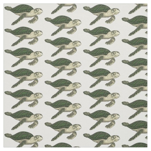 Zee schildpad cartoon stof (Swatch)