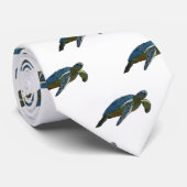 Zee schildpad cartoon stropdas (Opgerold)