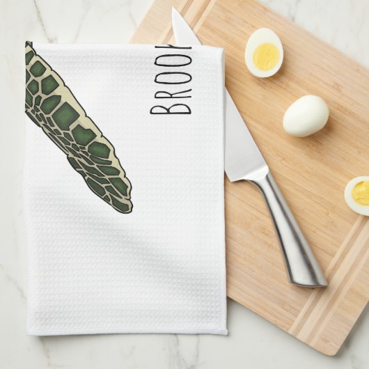 Zee schildpad cartoon theedoek (Quarter Fold)