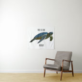 Zee schildpad cartoon wandkleed (In Situ (horizontaal))