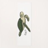 Zee schildpad cartoon yogamat (Voorkant)