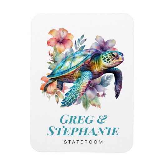 Zee Schildpad Cruiseschip Stateroom Magnet Magneet (Verticaal)