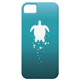 Zee schildpad en blaubels tegen blauwgroene oceaan iPhone 11 hoesje