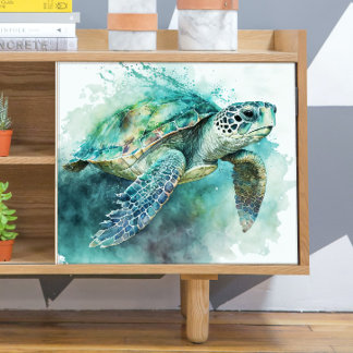 Zee Schildpad en Bubbels Decoupage Tissuepapier