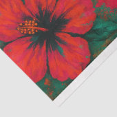 Zee Schildpad en Hibiscus – Decoupage Papier | wee (Detail)