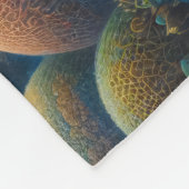 Zee Schildpad en Koraal Fleece Deken (Hoek)