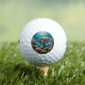 Zee Schildpad en Koraal Golfballen (Insitu Shirt)