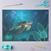 Zee Schildpad en kwal Decoupage Tissuepapier (Craft)