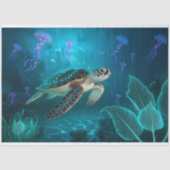 Zee Schildpad en kwal Decoupage Tissuepapier (Voorkant)