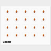 Zee Schildpad gele waterverf Hart Sticker (Vel)