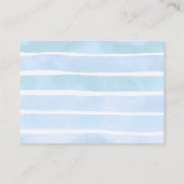 Zee Schildpad Hatchling Baby shower Luier Rafflle Informatiekaartje (Achterkant)