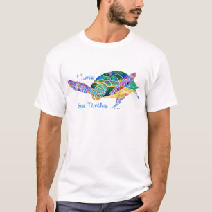 Zee schildpad houdt van schildpad t-shirt