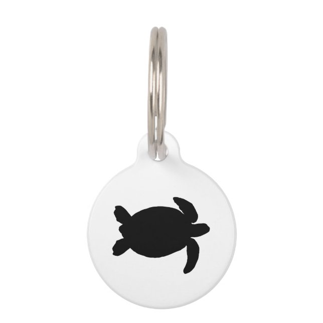 Zee Schildpad Huisdierpenning (Voorkant)