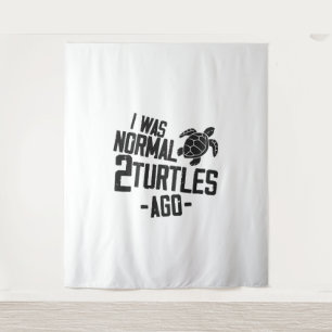 Zee schildpad I was normaal 2 Wandkleed