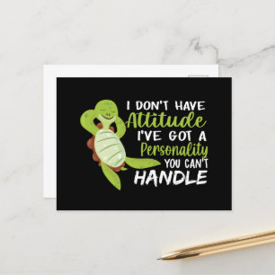 Zee schildpad Ik heb geen standschildpadovers Briefkaart