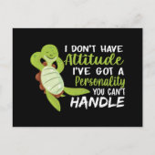 Zee schildpad Ik heb geen standschildpadovers Briefkaart (Voorkant)